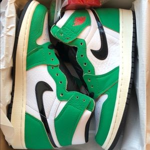 Nike lucky green Jordan ones